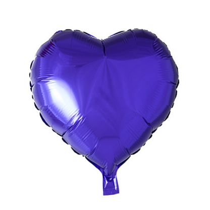 Folieballon hjerte lilla