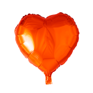 Folieballon hjerte orange