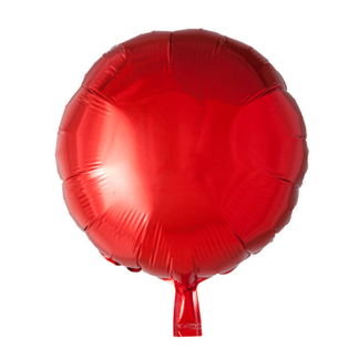 Folieballon rund rød