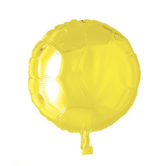Folieballon rund gul
