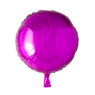 Folieballon rund hot pink