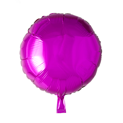 Folieballon rund hot pink