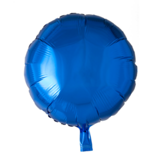 Folieballon rund navy blå