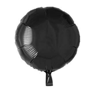 Folieballon rund sort
