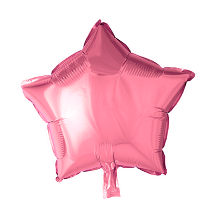 Folieballon stjerne pink