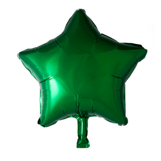Folieballon stjerne grøn