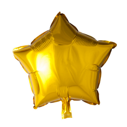 Folieballon stjerne guld