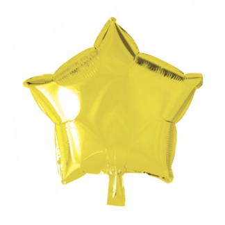 Folieballon stjerne gul