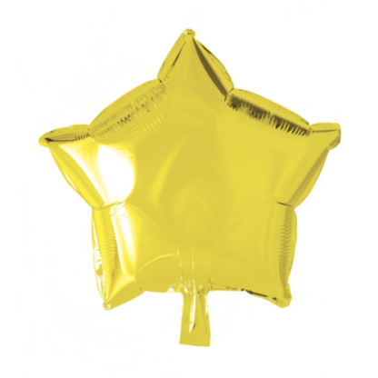 Folieballon stjerne gul