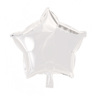 Folieballon stjerne hvid