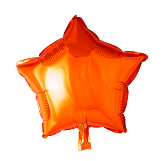 Folieballon stjerne orange
