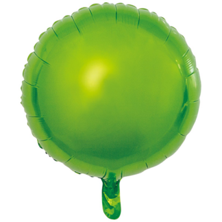 Folieballon rund lysegrøn