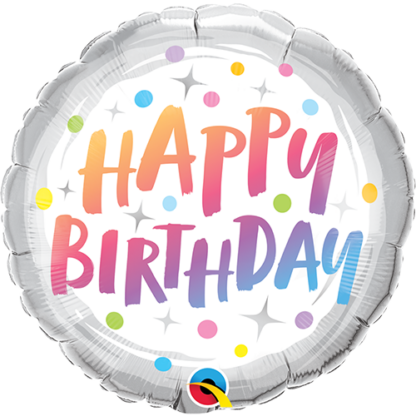 Birthday rainbow dots