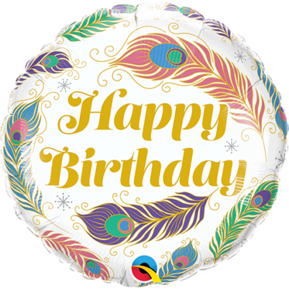 Happy birthday feathers