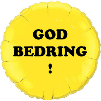 God bedring ballon - med et smil