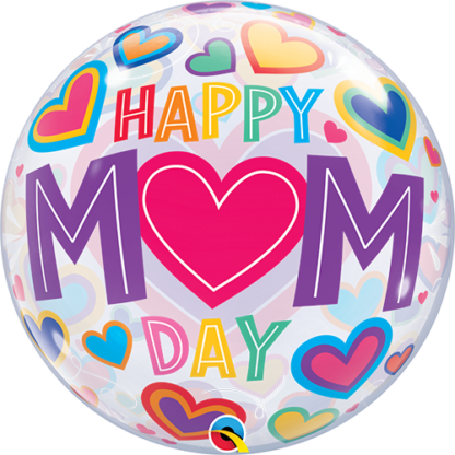 Mors dag ballon med hjerter