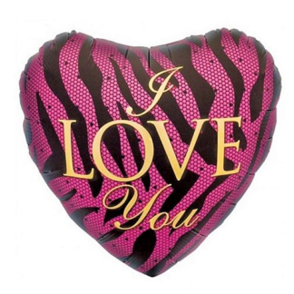 I love you pink zebra