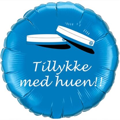 Tillykke med huen - blå