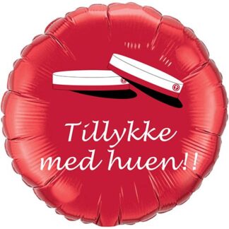 Tillykke med huen - rød