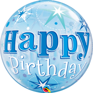 Happy birthday blå stjerner