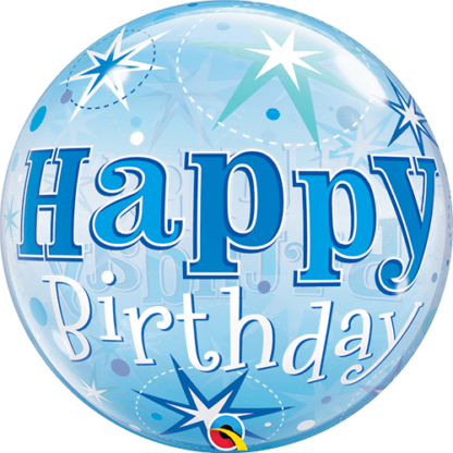 Happy birthday blå stjerner