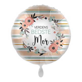 Verdens bedste mor med blomster