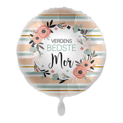 Verdens bedste mor med blomster