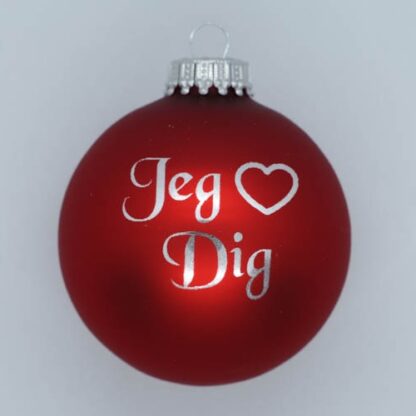 Julekugle – Jeg <3 dig