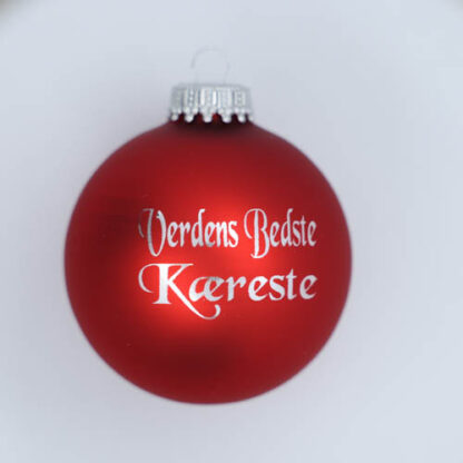 Julekugle – Verdens bedste kæreste