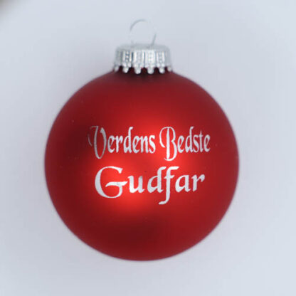 Julekugle – Verdens bedste gudfar