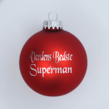 Julekugle – Verdens bedste superman
