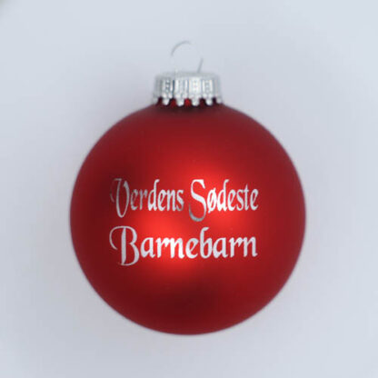 Julekugle – Verdens bedste barnebarn