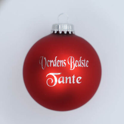 Julekugle – Verdens bedste tante