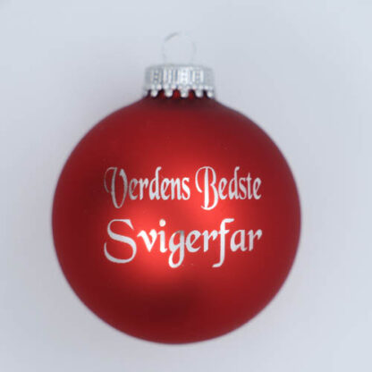 Julekugle – Verdens bedste svigerfar