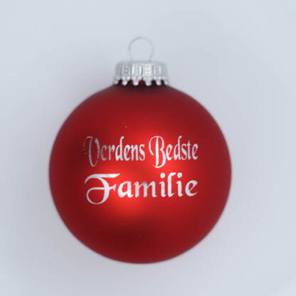 Julekugle – Verdens bedste familie