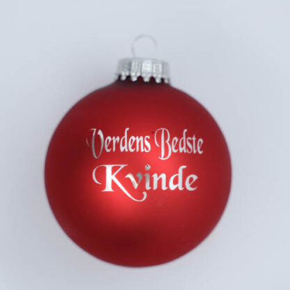 Julekugle – Verdens bedste kvinde
