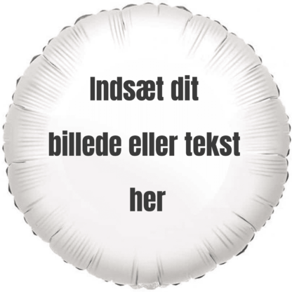Rund floato ballon - Design selv