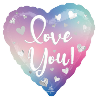 Love you pastel hjerte
