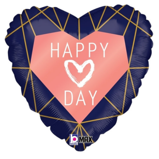 Geo Navy Heart